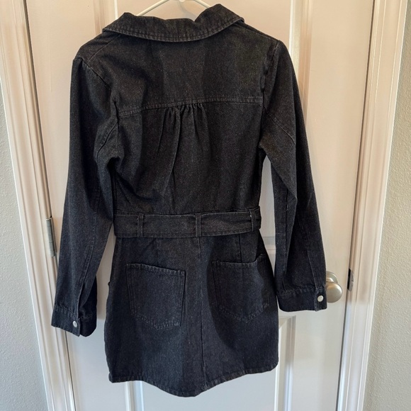 Vici Cannon Belted Denim Mini Dress Women’s Medium - Picture 4 of 5